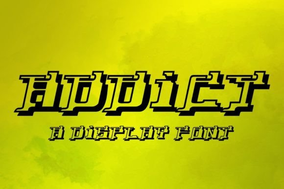 Addict: A Bold Display Font for High-Impact Branding