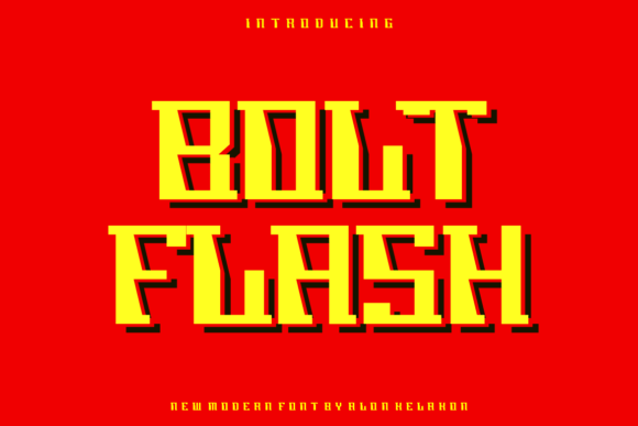 Bolt Flash: A Modern Display Font for Web Design
