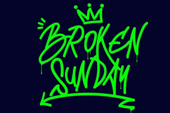 Broken Sunday: A Bold Display Font for Campaigns