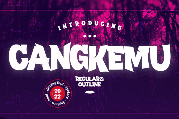 Cangkemu: A Bold Display Font for Editorial Impact