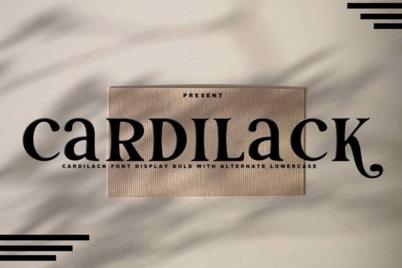 Cardilack: A Luxury Display Font for Editorial Design