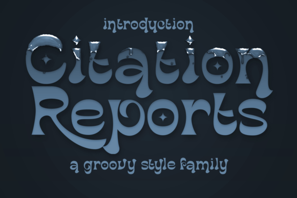 Citation Reports: A Retro Display Font for Web Design