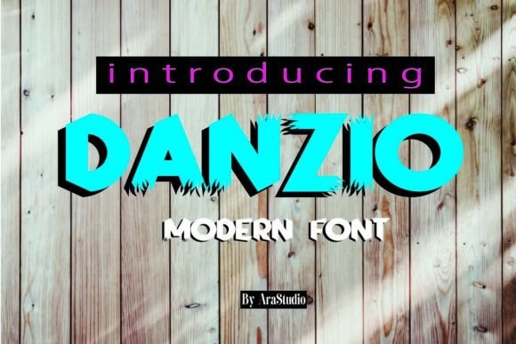 Danzio: A Bold Display Font for Modern Branding