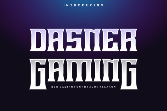 Dasner Gaming: A Modern Display Font for Bold Branding