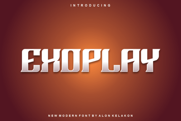 Exoplay: A Modern Display Font for Bold Branding