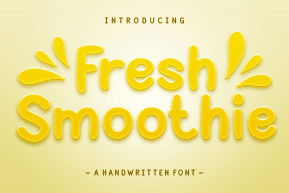 Fresh Smoothie: A Playful Display Font for Web Design