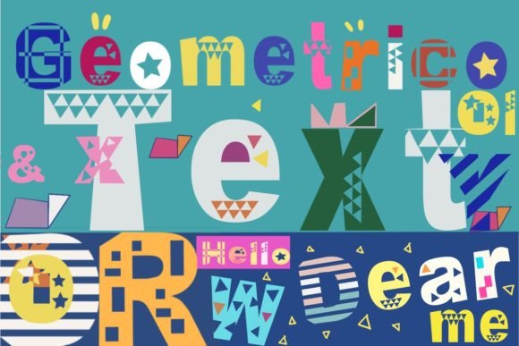 Geometricoo: A Modern Display Font for Crafters