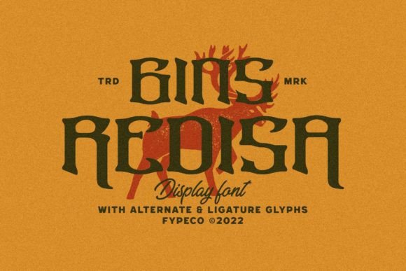 Gins Redisa: A Retro Display Font for Bold Campaigns