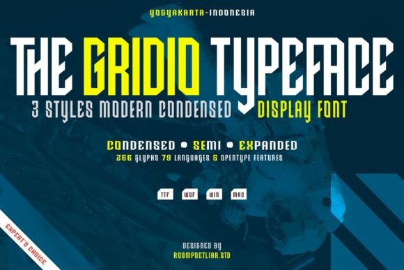 Gridio: A Futuristic Display Font for Modern Brands