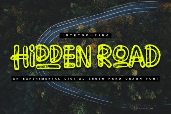 Hidden Road: A Unique Handwritten Display Font