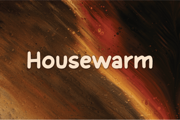 Housewarm: A Natural Display Font for Brand Identity