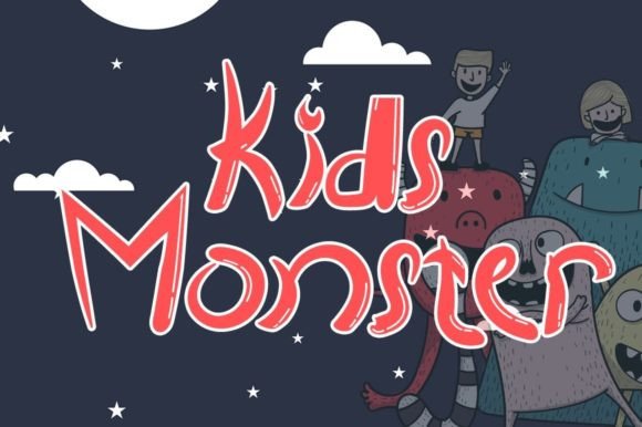 Kids Monster: A Playful Display Font for Marketers