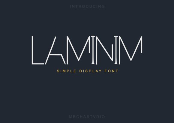 Laminim: A Minimalist Display Font for Bold Branding