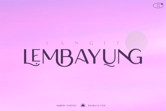Langit Lembayung: A Modern Display Font for Web Design