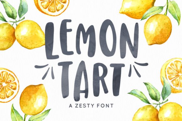 Lemon Tart: A Sweet Display Font for Crafters