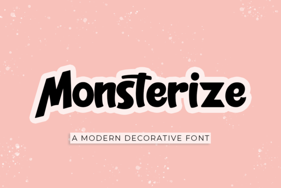 Monsterize: A Bold Display Font for Editorial Design