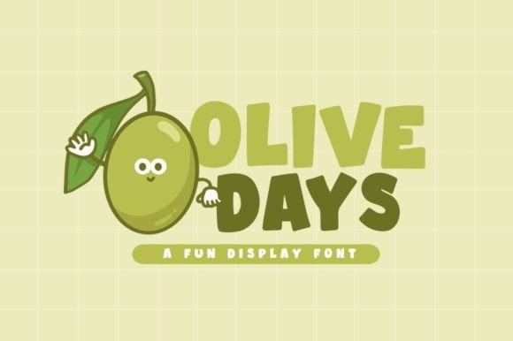 Olive Days: The Playful Display Font for Marketers