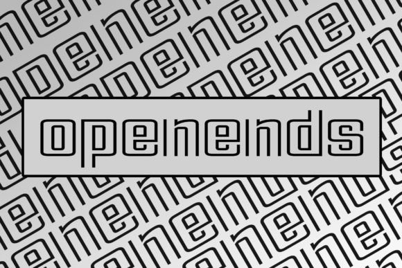 Open Ends: A Bold Display Font for Modern Campaigns