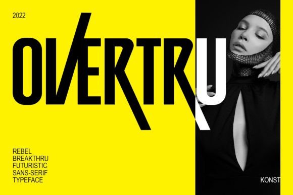 Overtru: A Bold Display Font for Web Design