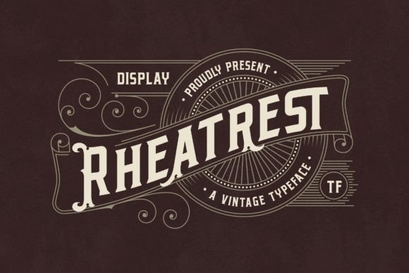 Rheatrest: A Vintage Serif Display Font for Editors