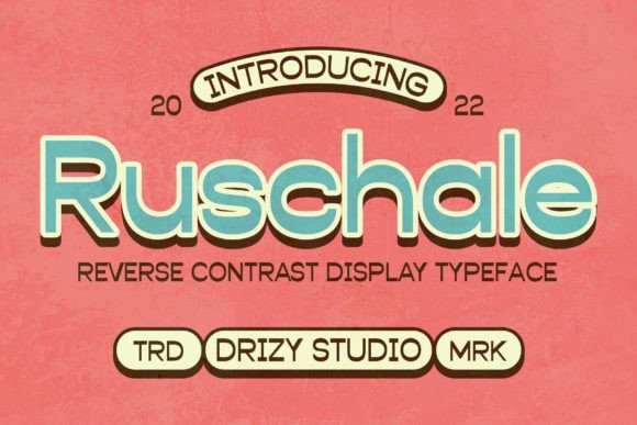 Ruschale: A Unique Display Font for Crafters