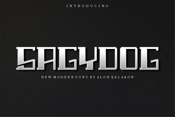 Sagydog: A Modern Display Font for Campaigns