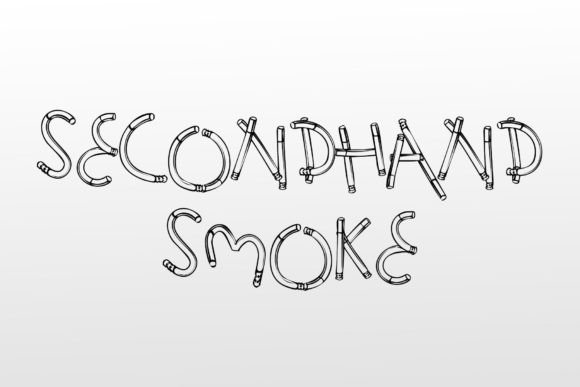 Second-hand Smoke: A Quirky Display Font for Campaigns