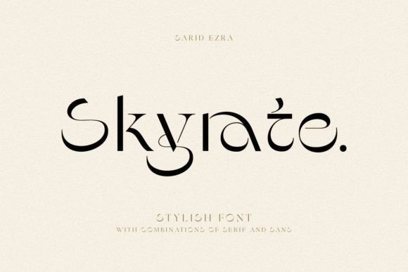Skyrate: A Versatile Display Font for Modern Branding