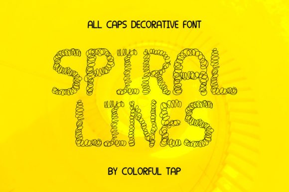 Spiral Lines: A Curly Display Font for Web Design
