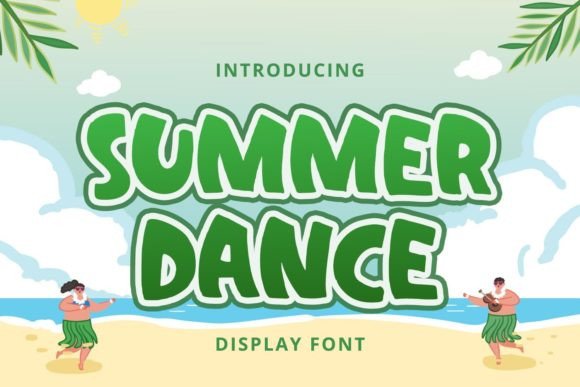 Summer Dance: A Joyful Display Font for Editorial Design
