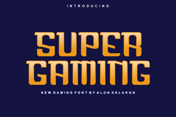 Super Gaming: A Modern Display Font for Editorial Impact