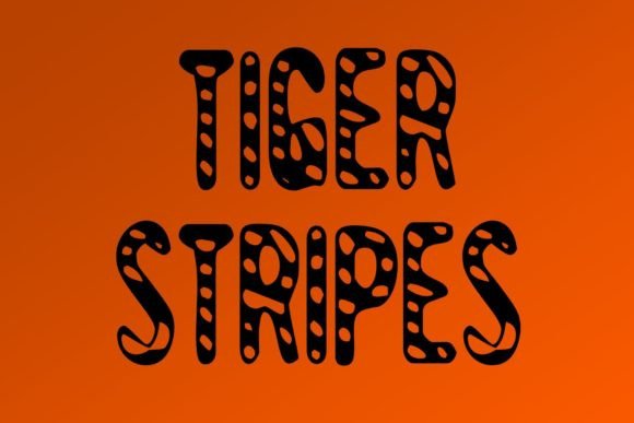 Tiger Stripes: A Bold Display Font for Editorial Design