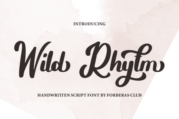 Wild Rhytm: A Premium Display Font for Branding