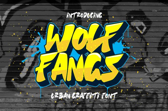 Wolf Fangs: A Bold Display Font for Crafters